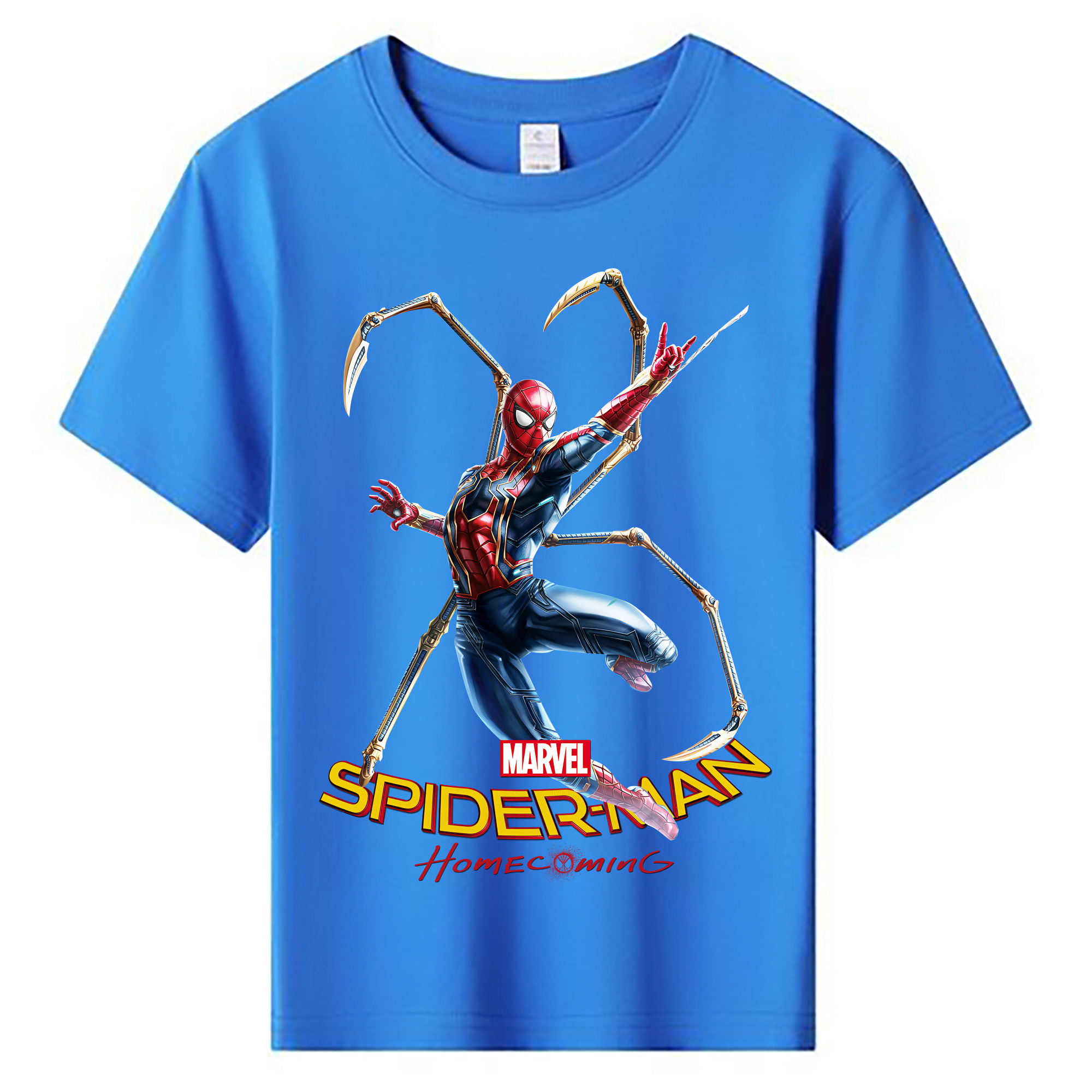 （画像用） Spider Man スパイダーマン 綿100％キッズTシャツ（フロントプリント）